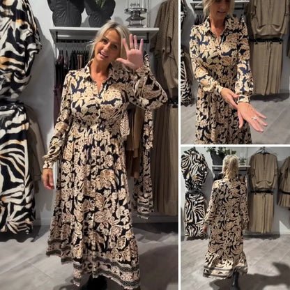 Naiset lyhtykuosi-maxi-mekko