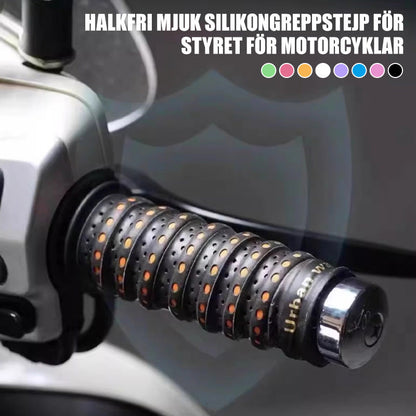 Liukumaton pehmeä silikoninen teippikahva moottoripyörän ohjaustangolle