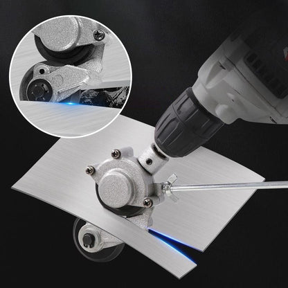⚡ -50 % NYT! ✨ Peltileikkuri sähköporakoneeseen – 3-in-1 työkalu teräkselle, alumiinille ja kuparille lasertarkkuudella 🔧💥