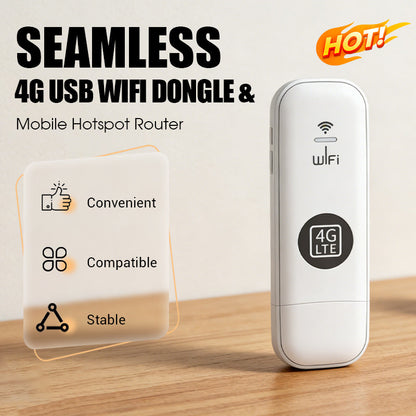 🔥Kuumat Myyntitarjoukset – Kannettava 4G USB WiFi-tikku & Matkalaajakaista Reititin