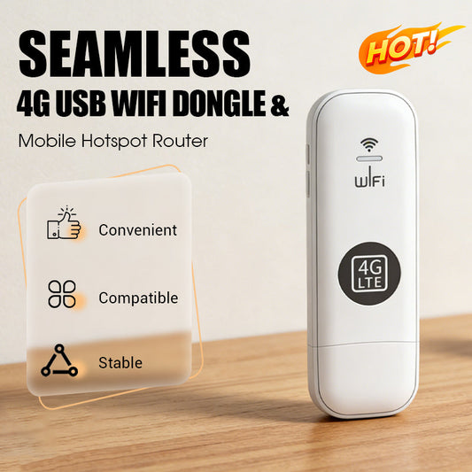 🔥Kuumat Myyntitarjoukset – Kannettava 4G USB WiFi-tikku & Matkalaajakaista Reititin