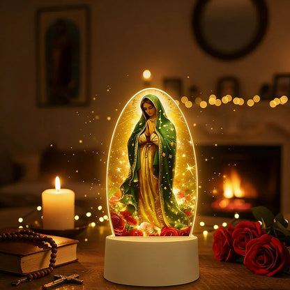 🎅Paras joululahja – jopa 50 % alennus🙏Inspiroiva akryylinen uskoon perustuva LED-yövalo