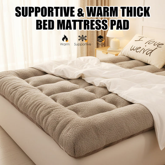 🛏️ 50% ALENNUS NYT! ☁️ Tukeva ja lämmin paksu sängynpehmuste – erityisen mukava, hengittävä ja konepestävä 🧼