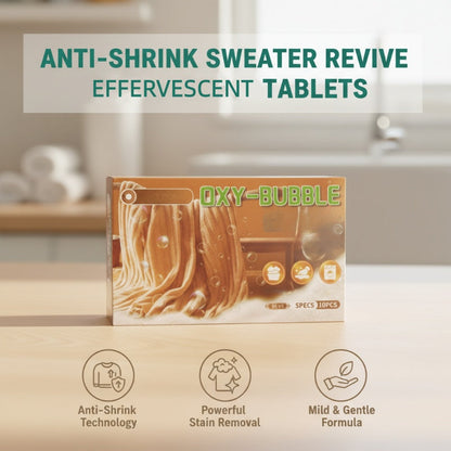🧶🔥 Osta enemmän, säästä enemmän!😍 ⚗️ Sweater Revive -tabletit – kutistumista estävä, palauttaa pehmeyden ja turvallisia väreille 🧺