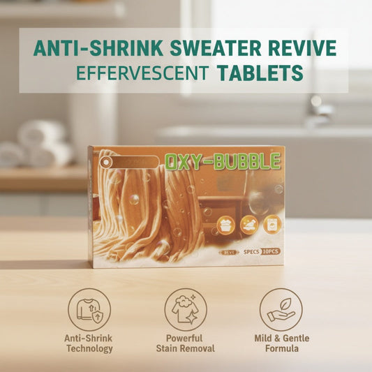 🧶🔥 Osta enemmän, säästä enemmän!😍 ⚗️ Sweater Revive -tabletit – kutistumista estävä, palauttaa pehmeyden ja turvallisia väreille 🧺