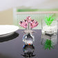 🌹 Ikuinen Kristalliruusukukka Figuurimaljakossa