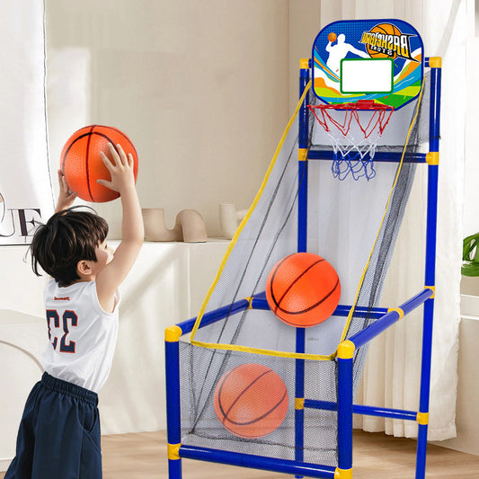 ⏰ -50% ALENNUS NYT! ⛹️ Nopea toimitus 🚚💨 Lasten sisäkori-pallopeli 4 pallolla 🏀