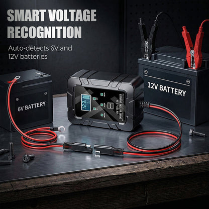 🔥 Rajoitetun ajan tarjous -50% 🔥 1,5 A 6 V 12 V automaattinen akkulaturi