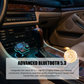 📻 NYT 50 % ALENNUS! 🚗 Yleiskäyttöinen kaksiporttinen auton FM-Bluetooth-lähetin – langaton musiikin toisto, handsfree-puhelut ja kaksi USB-latausporttia 🔌