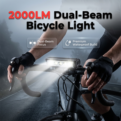 ⚡Korkeavalovirtainen USB-ladattava pyöränvalo 🚴‍♂️ Aja luottavaisin mielin