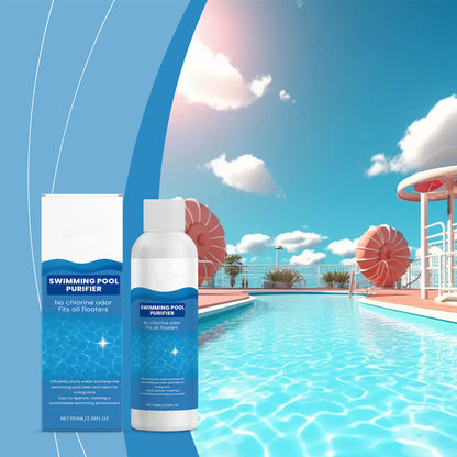 💧 Uima-altaan puhdistusaine – kristallinkirkas vesi, vaivatonta! ✨ Sano hyvästit vihreälle vedelle ja voimakkaille kemikaaleille – nauti joka kerta puhtaasta ja raikkaasta uinnista. 🏊‍♂️💙