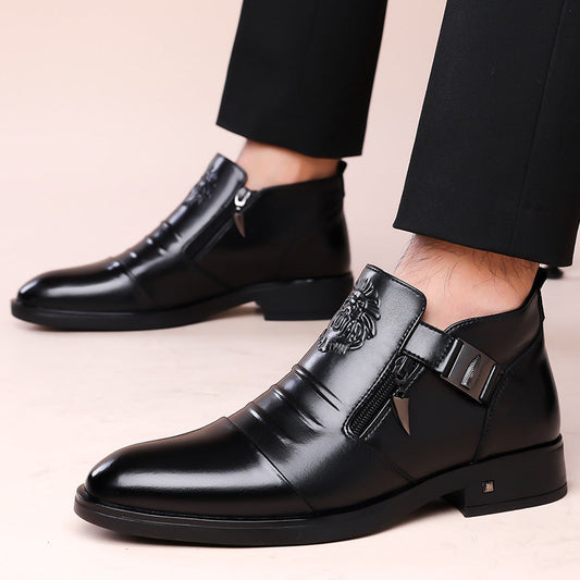 Miesten retro bisnes slip-on nilkkakengät