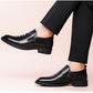 Miesten retro bisnes slip-on nilkkakengät