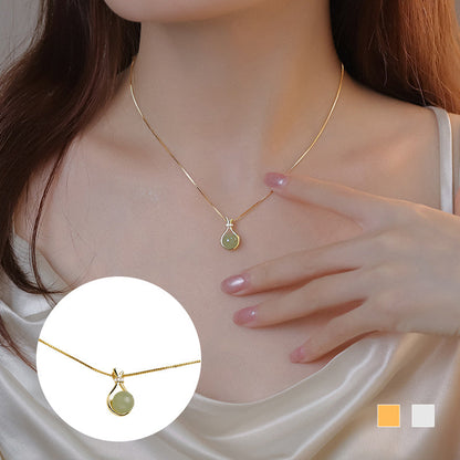 Elegantti Hetian-jade riipuskaulakoru