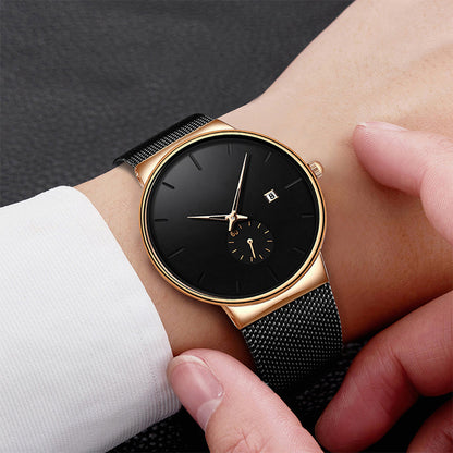 ⏳Rajoitetun ajan -50 % alennus⏰Miesten minimalistinen vedenpitävä kvartsikello⌚