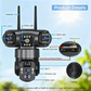 📢📢50 % ALENNUS!!!⏰6K 9MP Wi-Fi-ulkovalvontakamera | 10-kertainen zoom, 3 objektiivia, 360° PTZ | IP66-vesitiivis, värillinen yökuvaus, kaksisuuntainen ääni, liiketunnistus