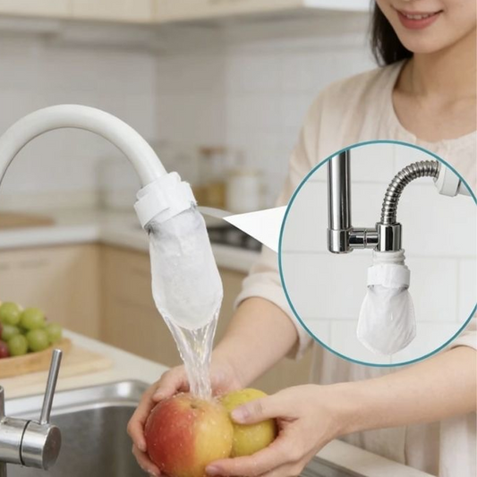 🚰 -50 % NYT! 🧼 Roiskeita estävä keittiöhanan suodatin sedimentin ja ruosteen poistoon – 360° kääntyvä ja helppo asennus – Vähentää kloorin hajua, sopii useimpiin hanoihin – puhtaampaa vettä ja vähemmän sotkua 💧