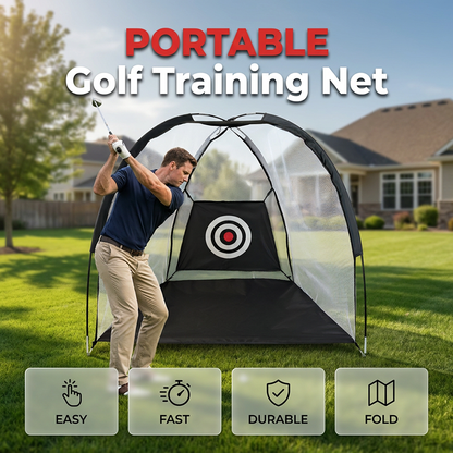 ⛳🎯 Golfharjoitusverkko maalitaululla – 50% ALENNUS! Harjoittele draivejasi ja tarkkuuttasi – kotona, puutarhassa tai liikkeellä. 🔥🏌️‍♂️