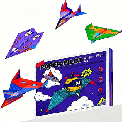 Luova paperilentokoneiden askartelusetti lapsille