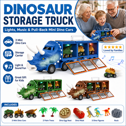 Interaktiivinen dinosauruskuljetusleluauto