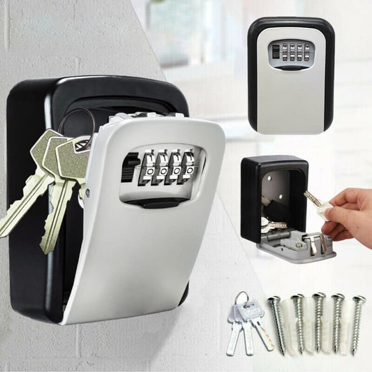 🔐 RAJOITETUN AJAN -50%! ⚡ Seinälle asennettava nollattava yhdistelmälukollinen avainlaatikko – Ruostumaton, suuri säilytystila, kestävä ✨