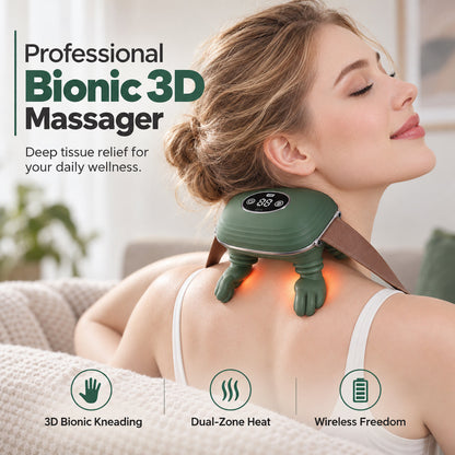 Bioninen 3D-niska- ja hartiahierontalaite