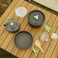 Alumiininen Outdoor Camping keittoastiasarja