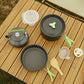 Alumiininen Outdoor Camping keittoastiasarja