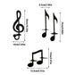 🎵 Music Note musta seinävalaisin 🎵