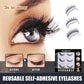 Self-adhesive Smooth False Eyelashes(3 pairs)