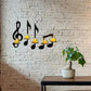 🎵 Music Note musta seinävalaisin 🎵