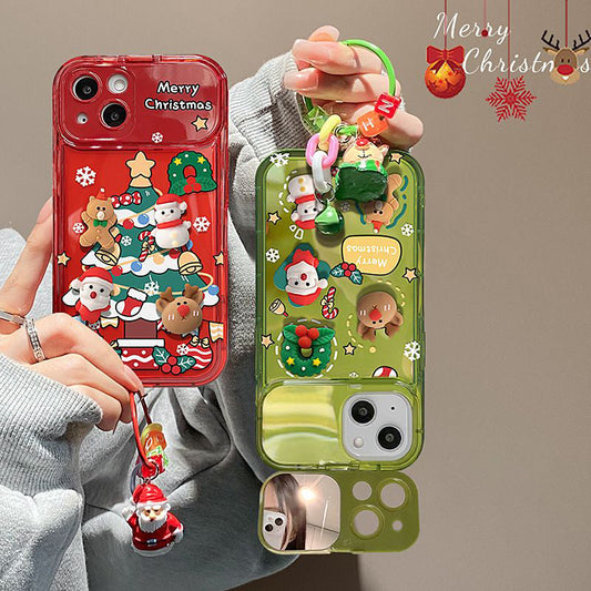 🎊 Joulumyynti  49 % alennus 💥 Christmas Flip Mirror iPhone -matkapuhelinkotelo