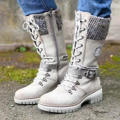 ✨ Rajoitetun ajan tarjous ✨-Naisten Vedenpitävät Polvisaapikkaat Lumessa👢